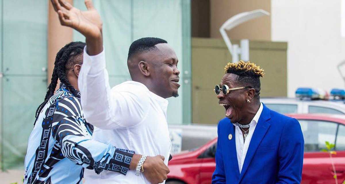 Shatta Wale And Stonebwoy’s Former Manager, Blakk Cedi Meet Publicly In A Long While And Hang Out (Video)