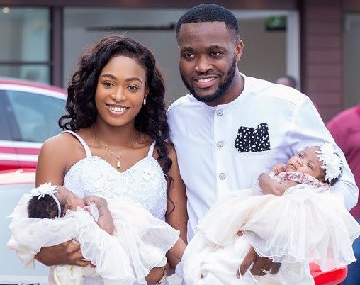 Despite’s Son, Kennedy Osei Finally Shares Exclusive Photos Showing The Beautiful Faces Of His Adorable Twins (See Photos)