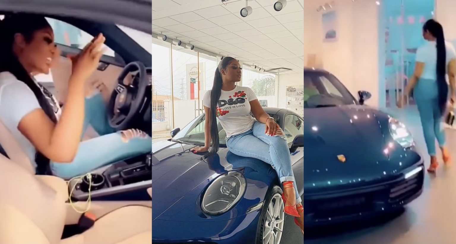 Sandra Ankobiah Shows Off Pretty Mother For The First Time As They Go Cruising In Her New Ghc600,000 Worth Car (Video)