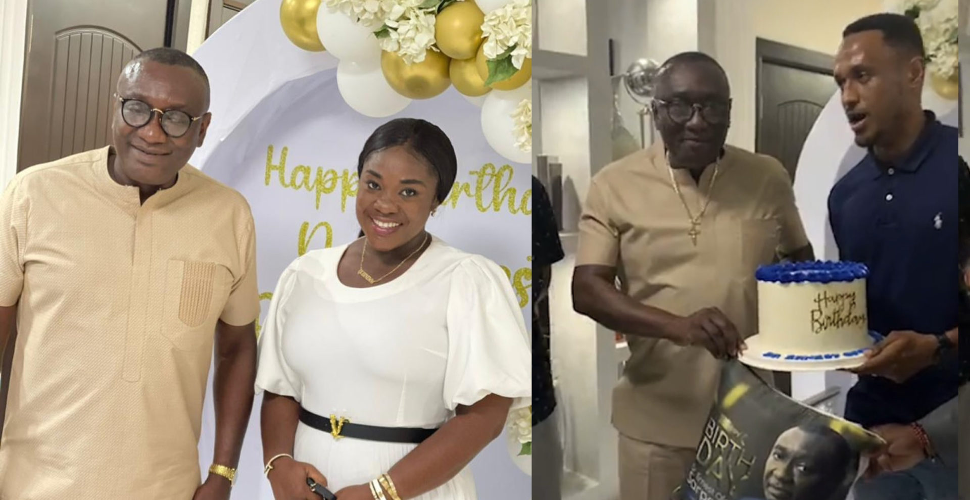 VIDEO: Lovely Moment Emelia Brobbey, Presec Old Boys, And Other Rich Men Stormed The Office Of Millionaire, Dr. Ofori Sarpong, To Pull A Birthday Surprise On Him