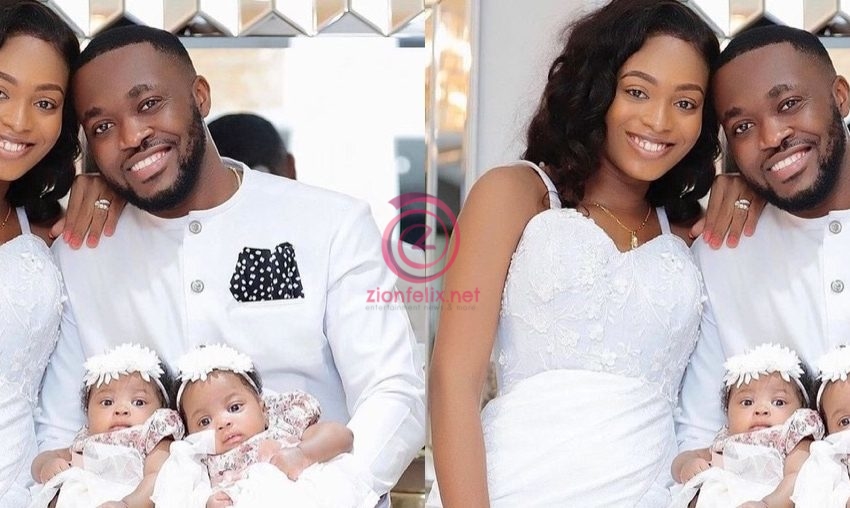  Adorable Photos Of Kennedy Osei And Tracy’s Twins Looking Grown Surfaces Online