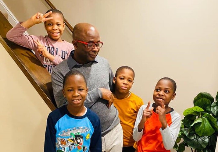  Kwasi Aboagye’s Quadruplets Pen Down Touching Messages For Him On Father’s Day – See Photos