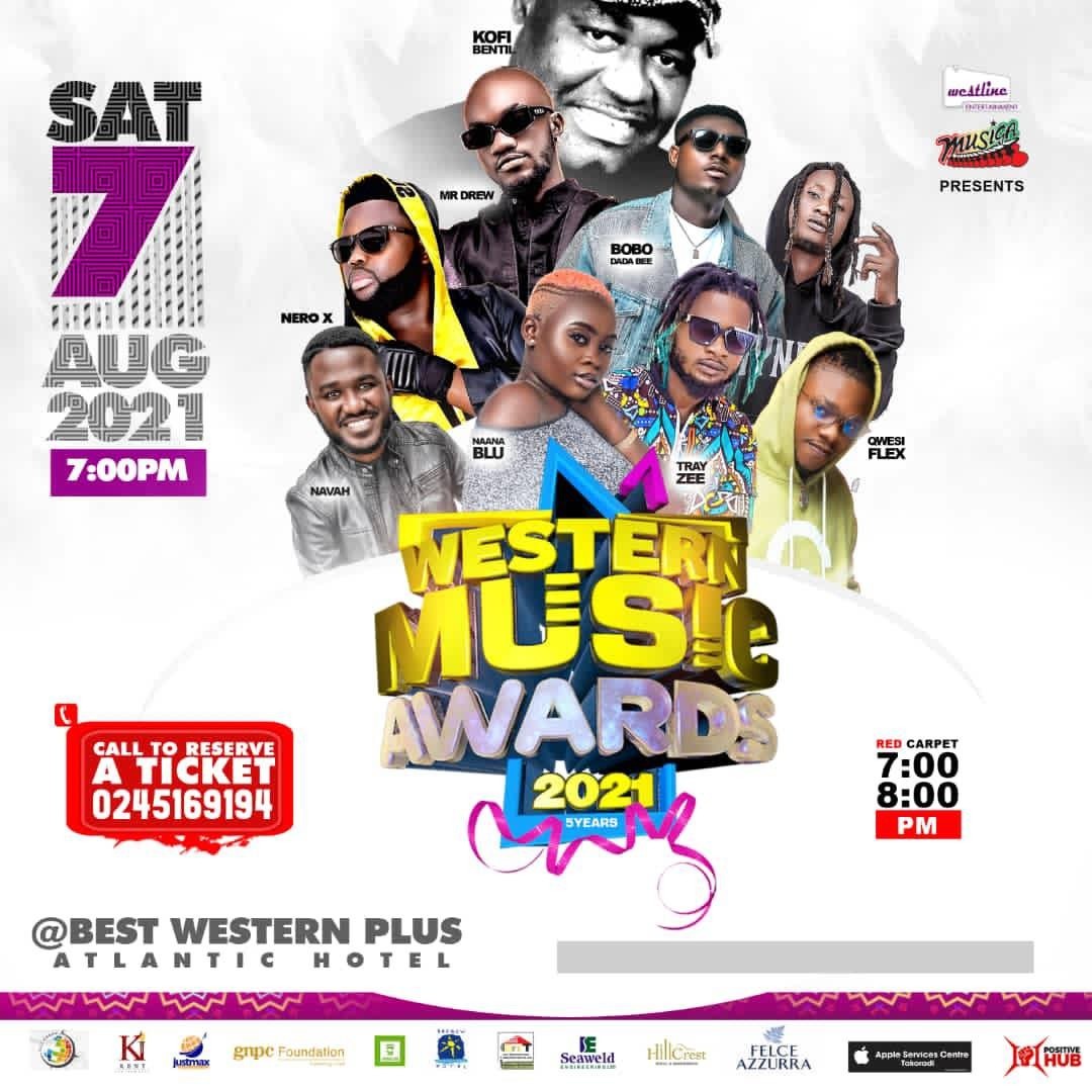 Kofi Bentil, Fameye, DopeNation, Mr Drew And More To Thrill Patrons At Western Music Awards 21