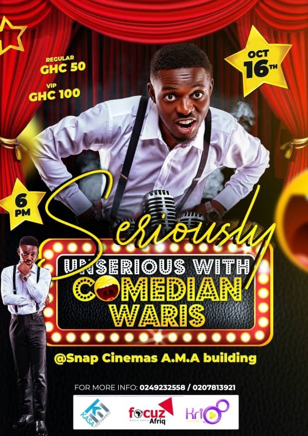 Comedian Waris ‘Mans up’ To Host His First One Man Show Dubbed “Seriously Unserious With Comedian Waris”