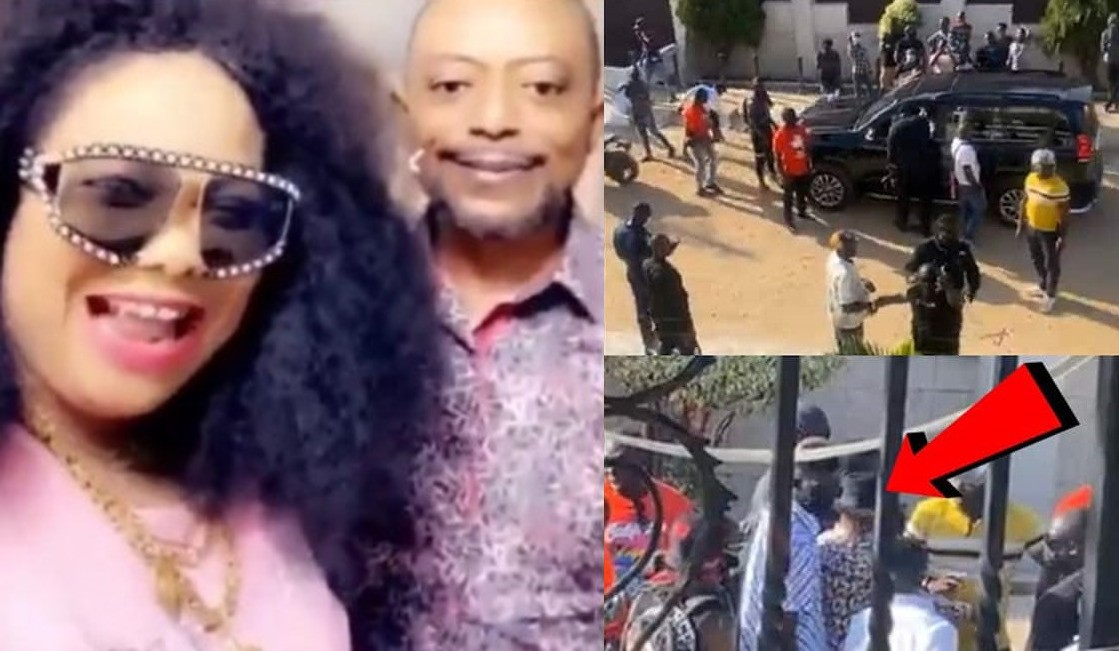 VIDEO: Moment Rev Owusu Bempah Stormed The House Of Nana Agradaa With Thugs And Police Officers