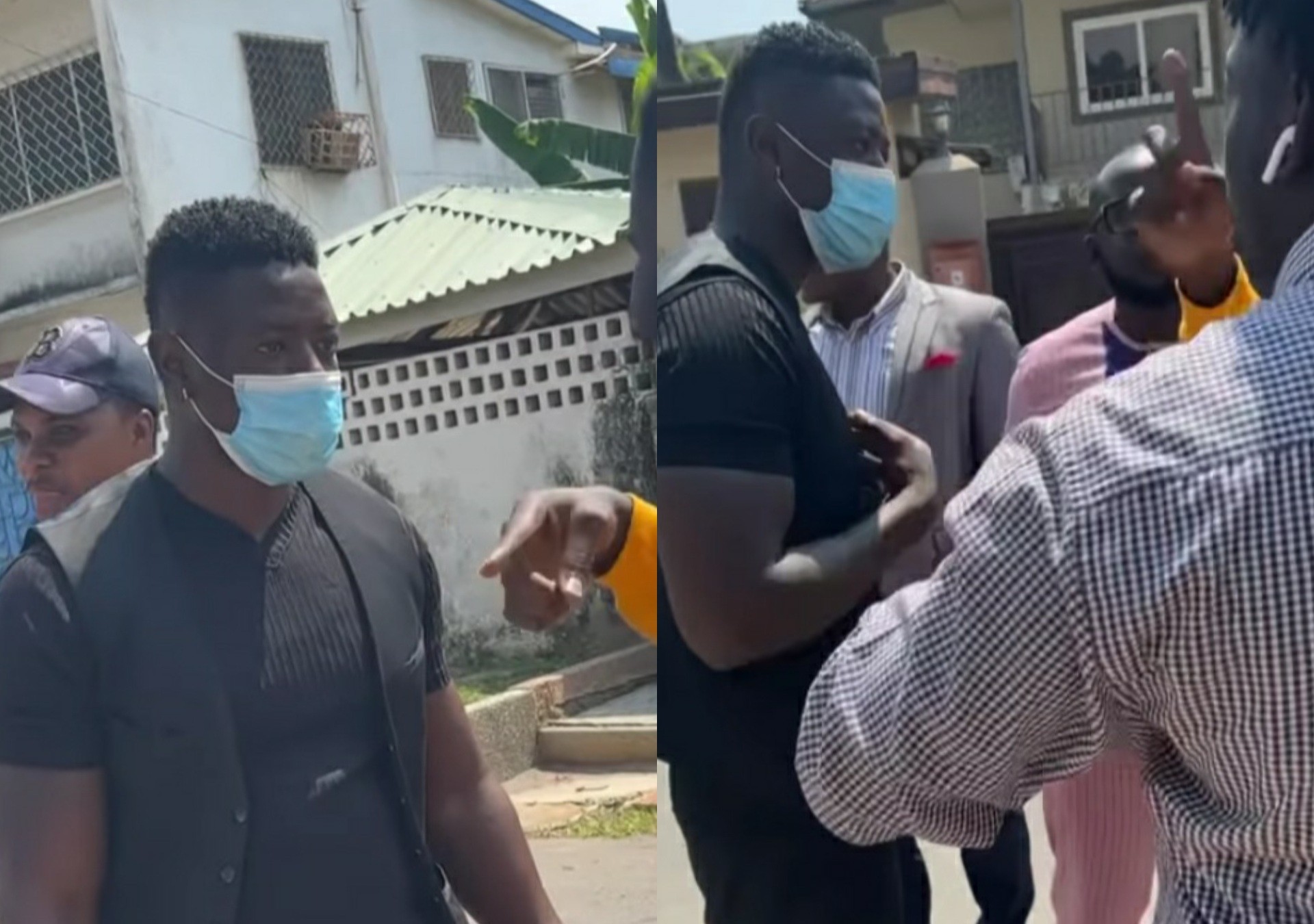 Is He Stup!d? – Sista Afia Confronts Her So-Called Bouncer One-On-One Outside Accra FM For Claiming She Owes Him Money (Video)
