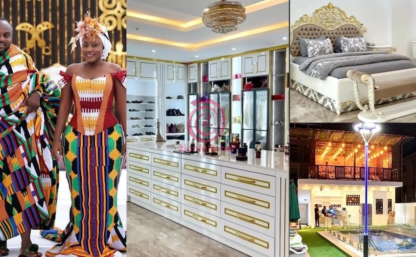  Adinkra Pie CEO And Wife Put Their Plush Mansion And Expensive Fleet Of Cars On Display As They Enjoy Their Honeymoon – Watch Video