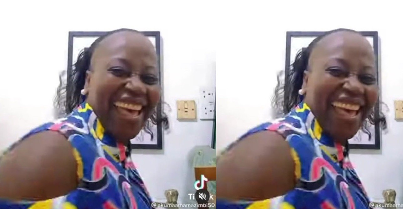 Video Of Akumaa Mama Zimba Without Her Famous Hair Scarf Receives M@d Reactions Online