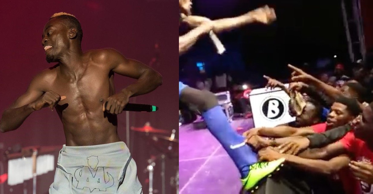 Fans Nearly Steal Lilwin’s Phone During Energetic Performance At Kuami Eugene’s Concert In Kumasi?- Watch Video