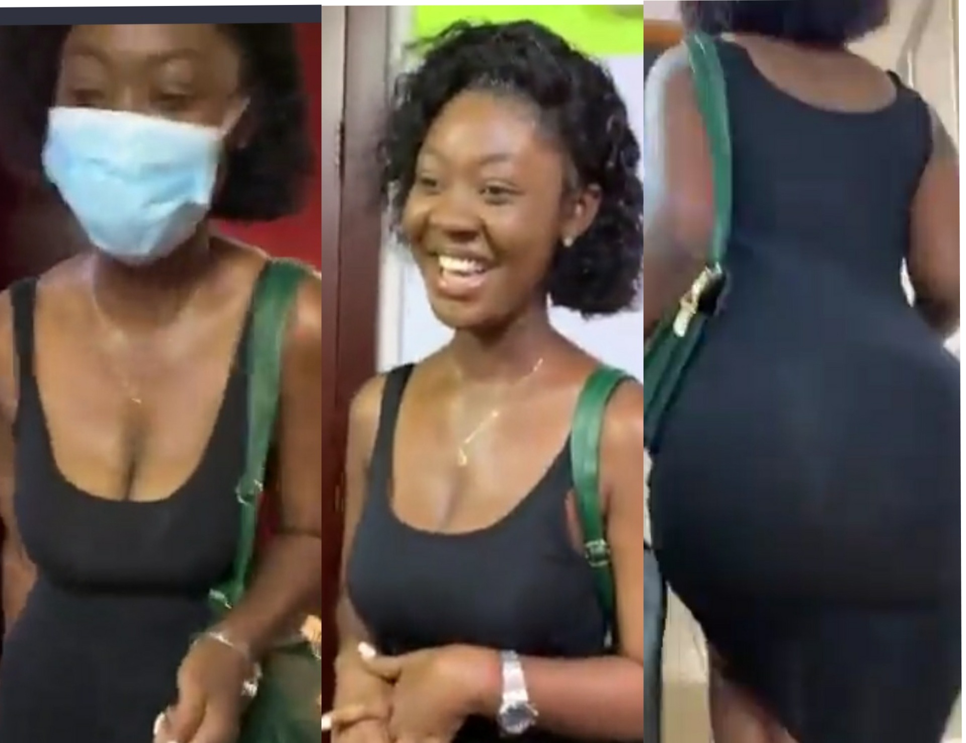 Watch the Moment A Beautiful and Heavily Endowed Kenkey Seller Caused Traffic At Neat FM (Video)