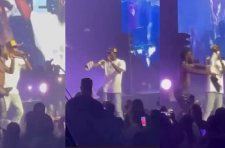 Lovely Scenes As Black Sherif Performs With Burna Boy In Nigerian During Homecoming Concert – Watch Videos