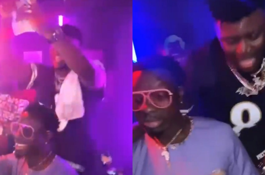  Video: Gambo Blows Cash On Michael Blackson At An Event