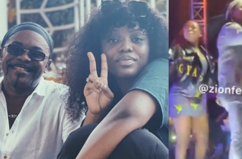  Lovely Moment Gyakie And Her Father, Nana Acheampong Performed Together For The First Time – Watch The Full Performance
