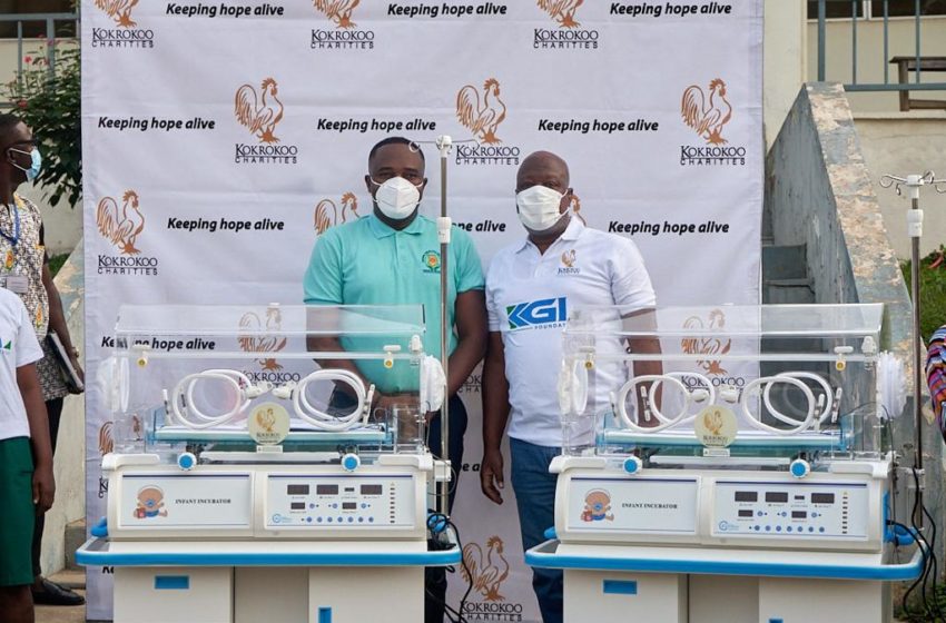  KGL Foundation And Kokrokoo Charities Donate Incubators to Kyebi Government Hospital