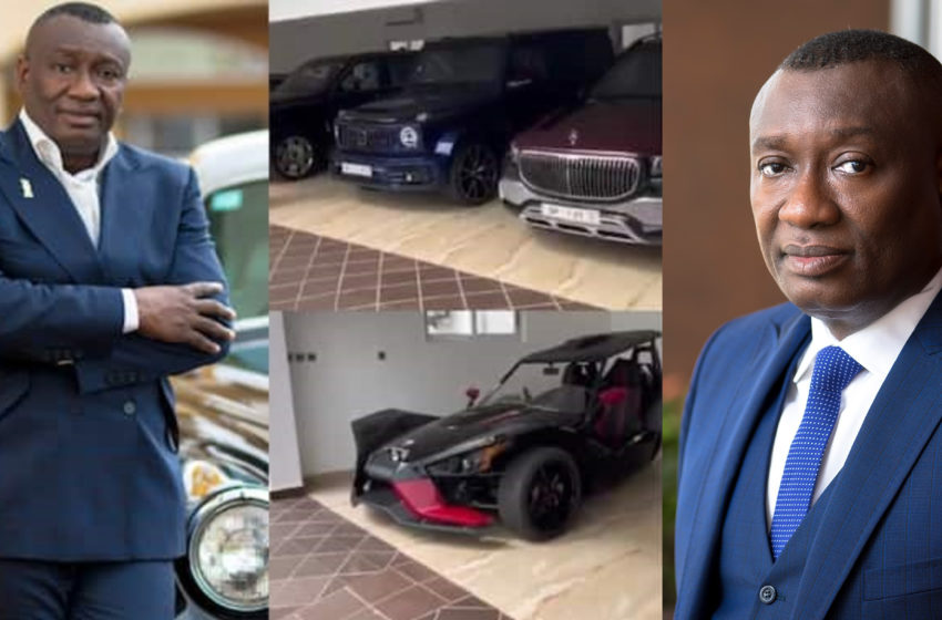 Video Of Dr. Ofori Sarpong’s Huge Mansion That Has Over 15 Customized Luxurious Cars Packed Inside Surfaces Online