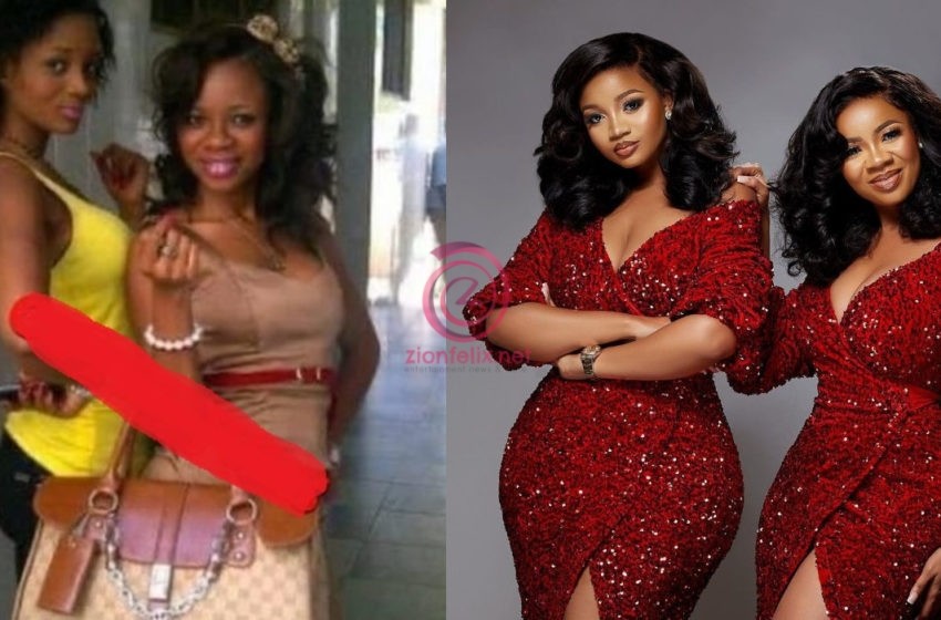 ‘Where Did The Hips Come From’ – Netizens Ask Hilariously Questions As Old Photo Of Serwaa Amihere And Beautiful Sister, Maame Hits Online