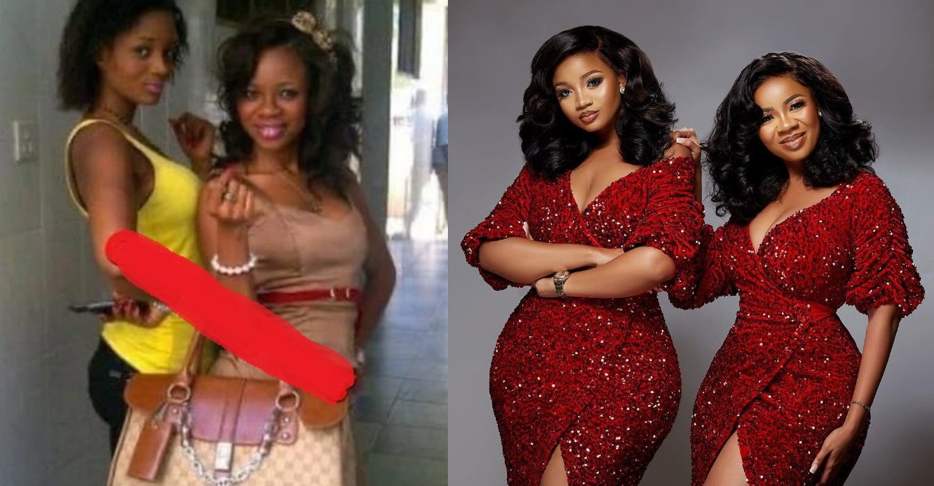 ‘Where Did The Hips Come From’ – Netizens Ask Hilariously Questions As Old Photo Of Serwaa Amihere And Beautiful Sister, Maame Hits Online
