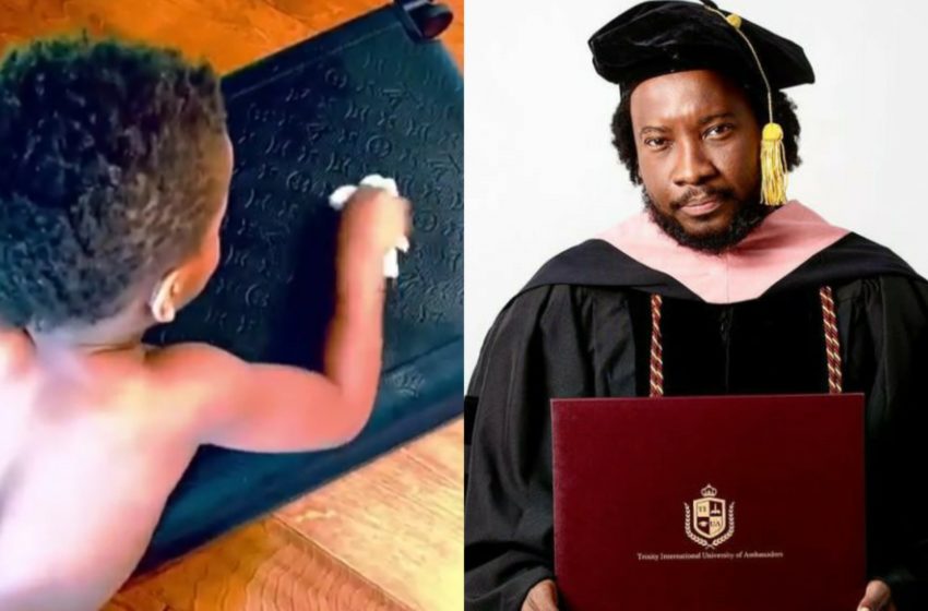  Watch What Sonnie Badu Did To His Son After He Drew On His $5200 LV Bag