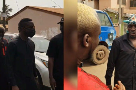 Sarkodie, Wode Maya, Comedian Waris, And Other Stars Show Up At Comedian SDK Dele Father’s Funeral To Commiserate With Him – Videos
