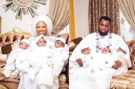 Rev. Obofuor And Bofowaa Share Fresh Video Of Their Triplet Looking All Grown And Adorable