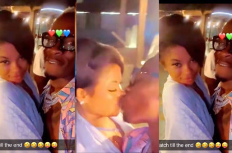 Shatta Wale Finally Shows Off His New Lover As He Spoils Her With Many Ki$$es In Their First Public Video