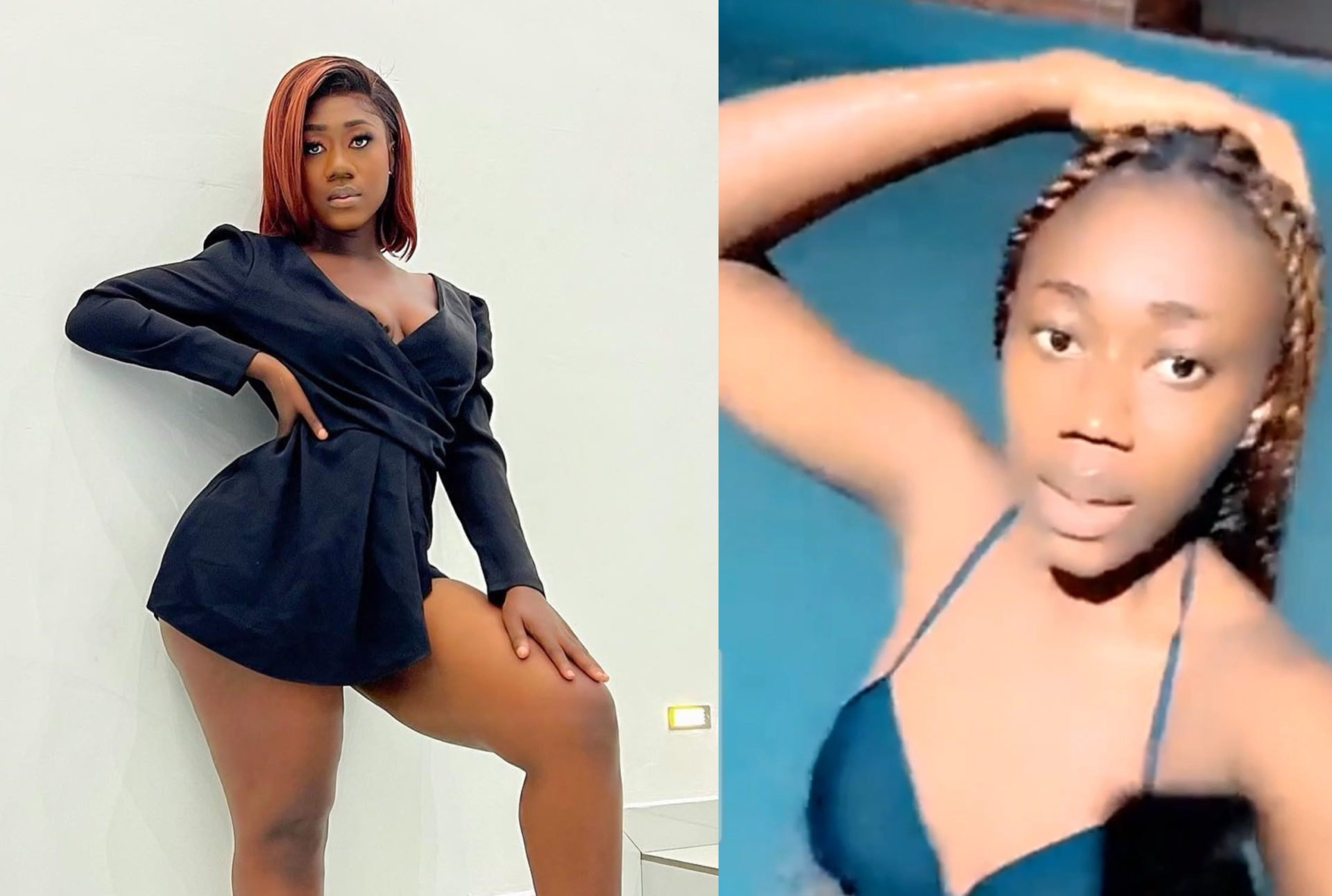 Hajia Bintu Puts Her B@nging Body And B00ty On Display As She Goes Swimming  In Bikini – Watch Video - ZionFelix.net