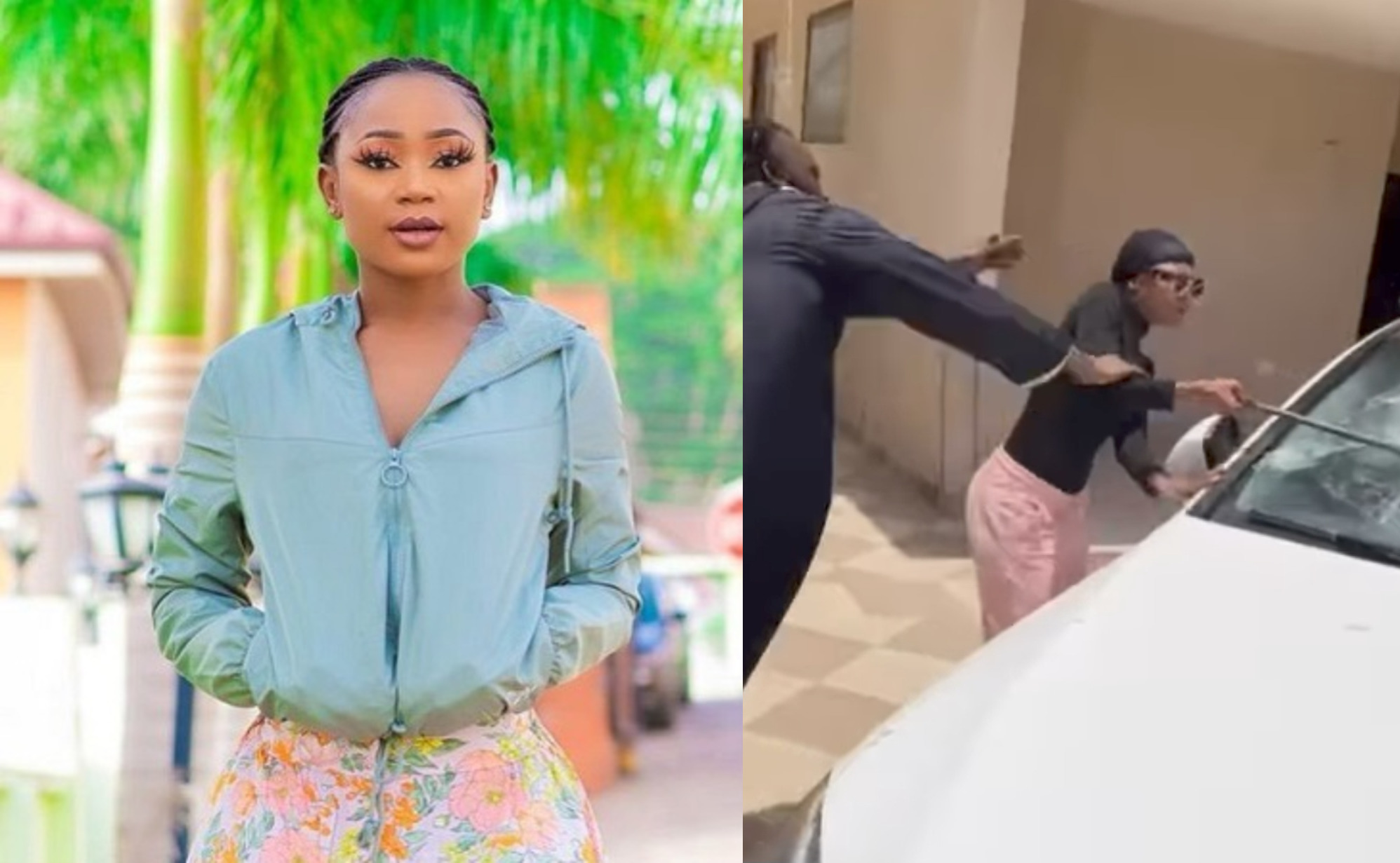 It Was Planned; Theo Vesachi Paid Me To Break The Windscreen Of His Car – Akuapem Poloo Finally Confesses (Video)